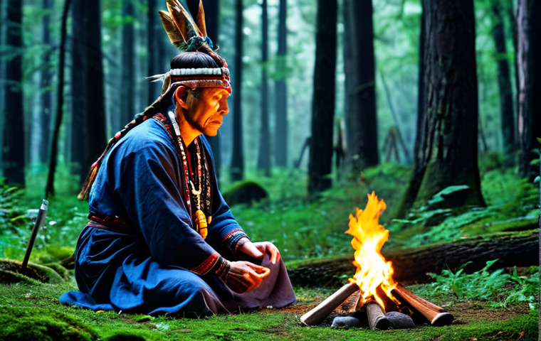 Historical Magic - The Shaman**

"A fully clothed, wise shaman performing a ritual in a mystical forest clearing, surrounded by ancient symbols, appropriate attire, safe for work, perfect anatomy, natural proportions, professional photography, modest clothing, family-friendly."

**