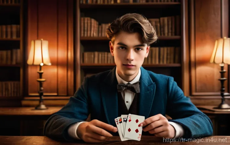 마술 도구 구매 방법 - A young, enthusiastic aspiring magician, approximately 16-18 years old, fully clothed in a comfortab...