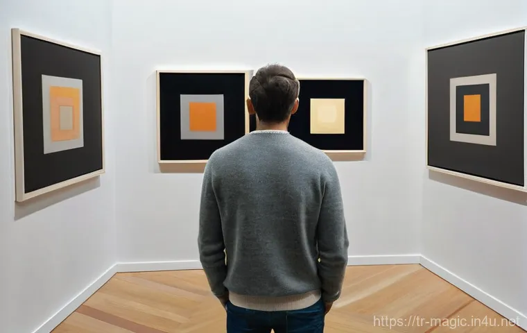 마술의 시각적 요소 - **Prompt: The Shifting Gaze of Perception**
    A person, fully clothed in a comfortable, earth-tone...